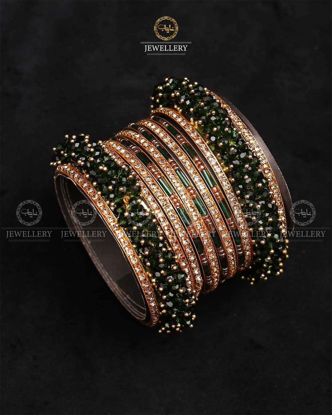 Hand made Bridal 8 pcs bangles set-2404