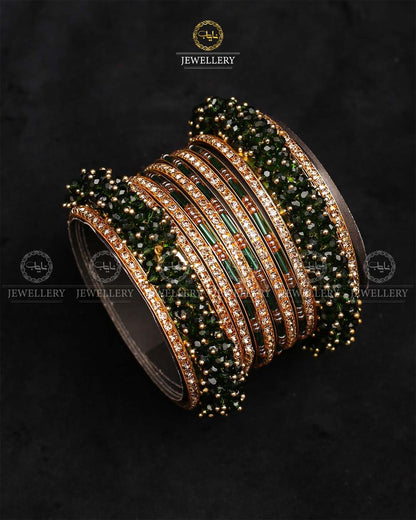 Hand made Bridal 8 pcs bangles set-2404