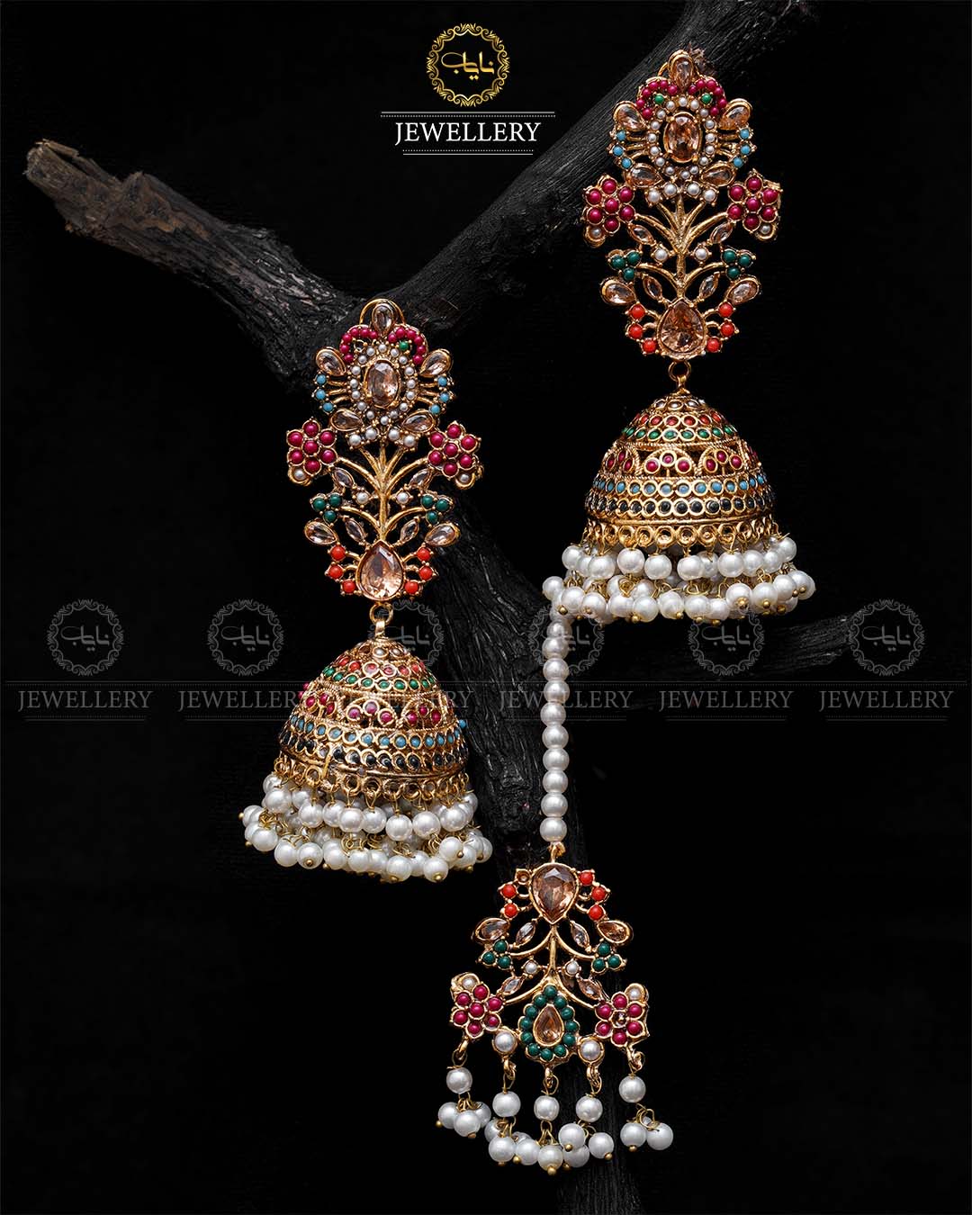 Traditional Noratan Jhumka Tika-2009