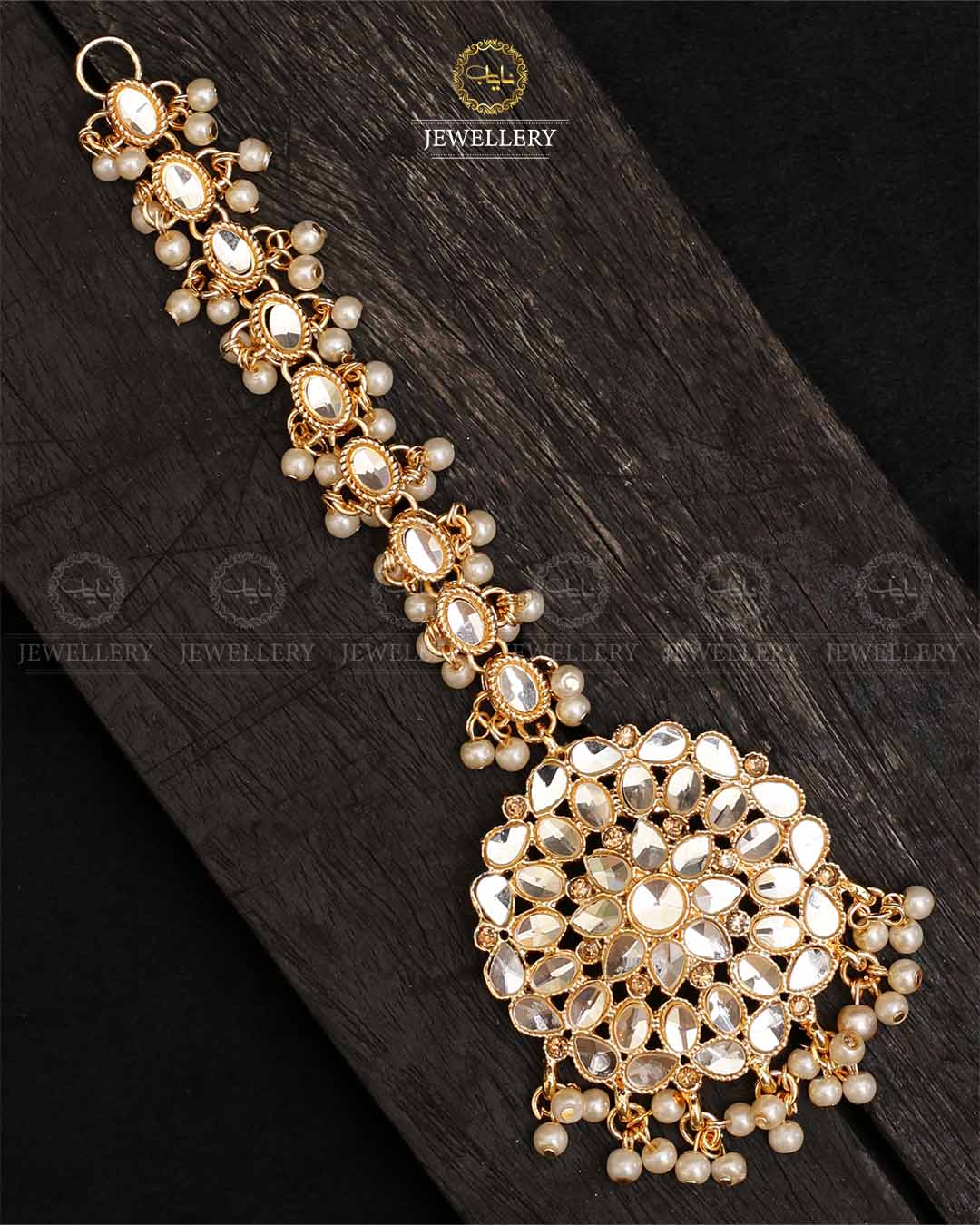 Kundan Big size Tika (Bindia)-2161-Golden