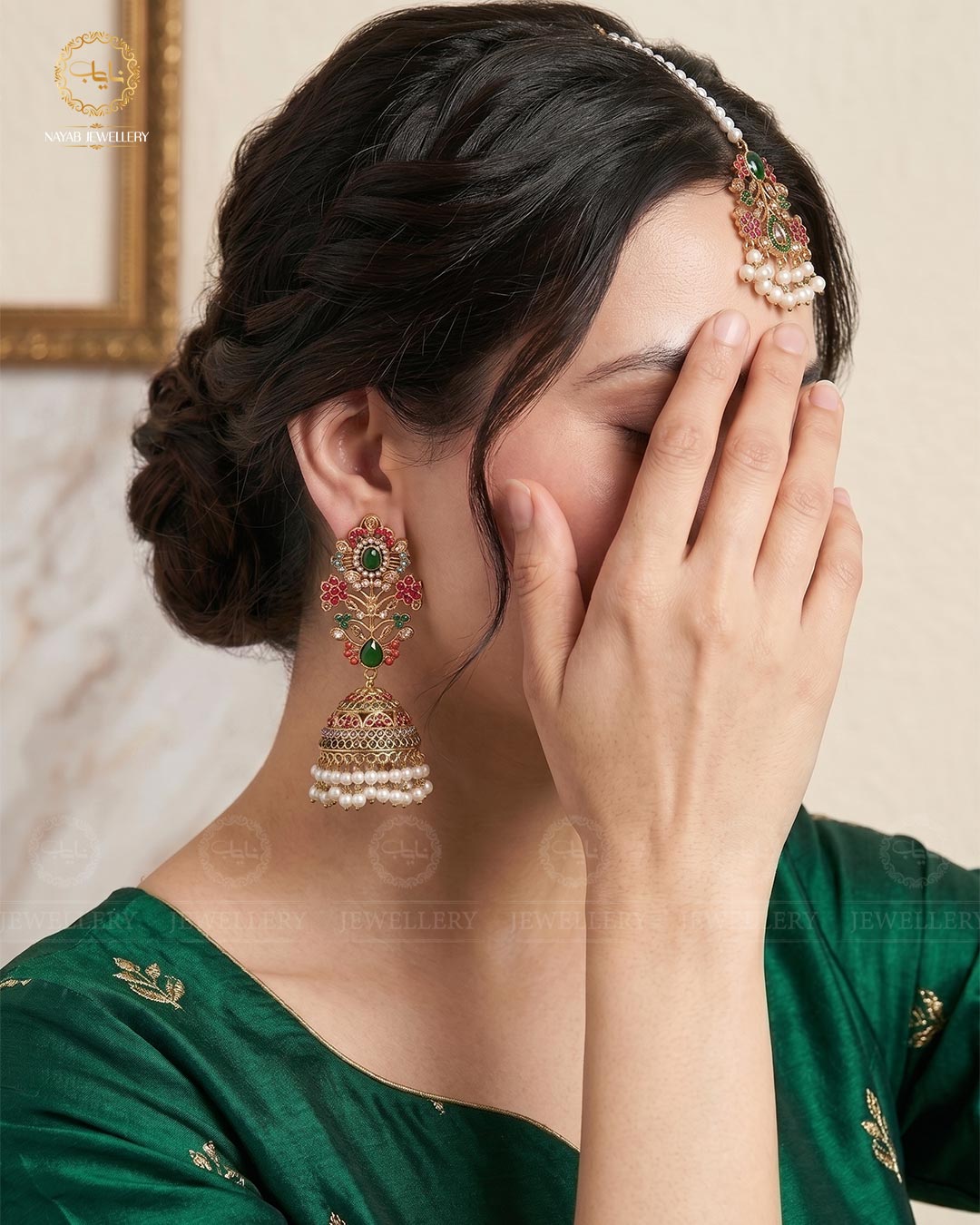 Traditional Noratan Jhumka Tika-2009