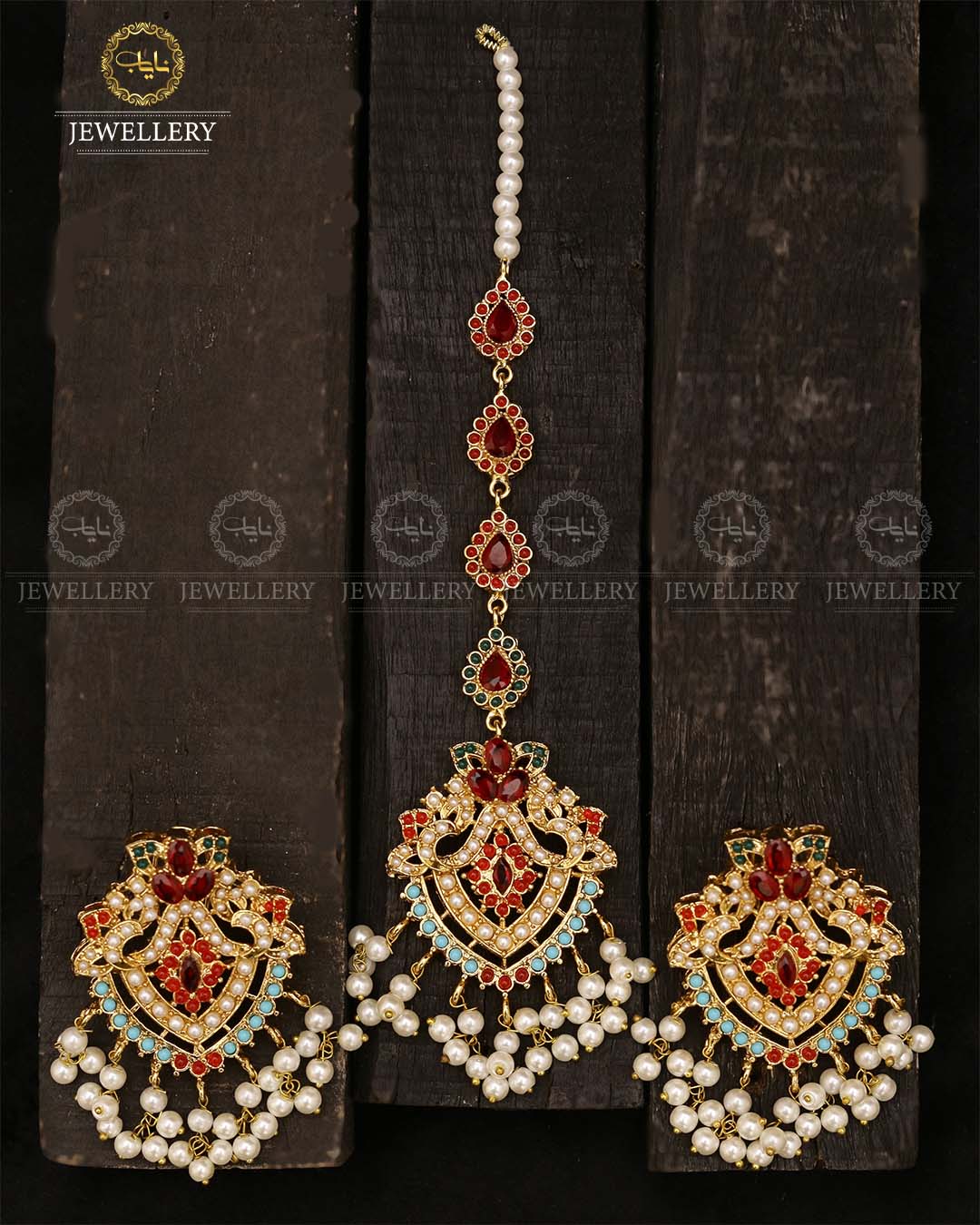 Noratan Earrings Tika set-2694 Nayab Jewellery