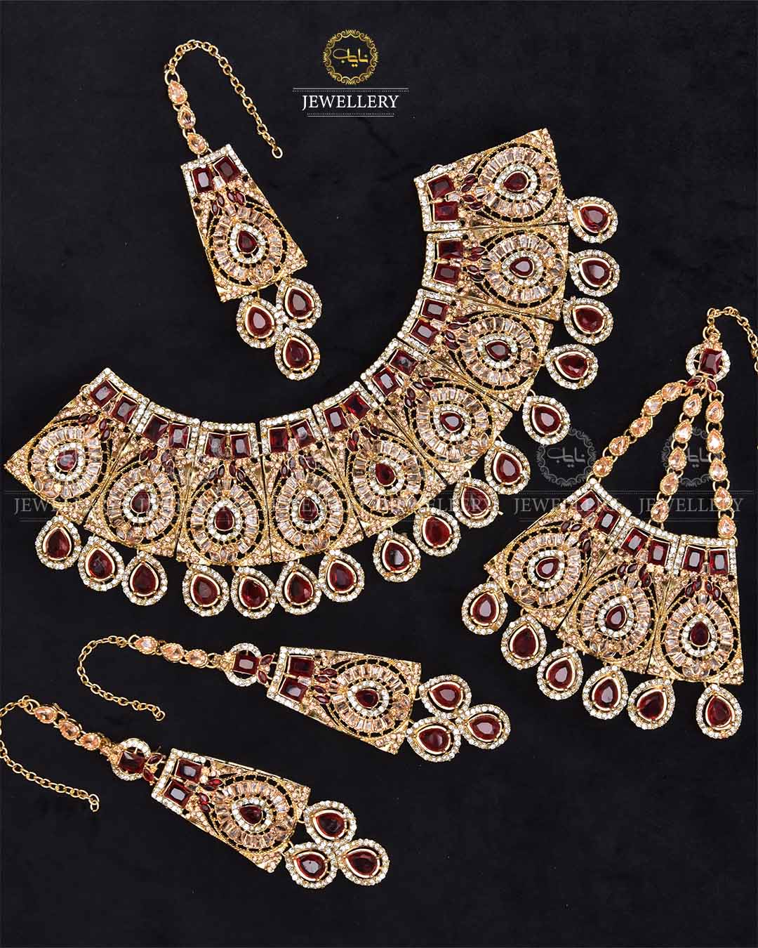 Orchid Zarcon Bridal Necklace set-2281