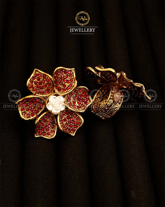 Rose Flower Turkish Adjustable Ring-2938