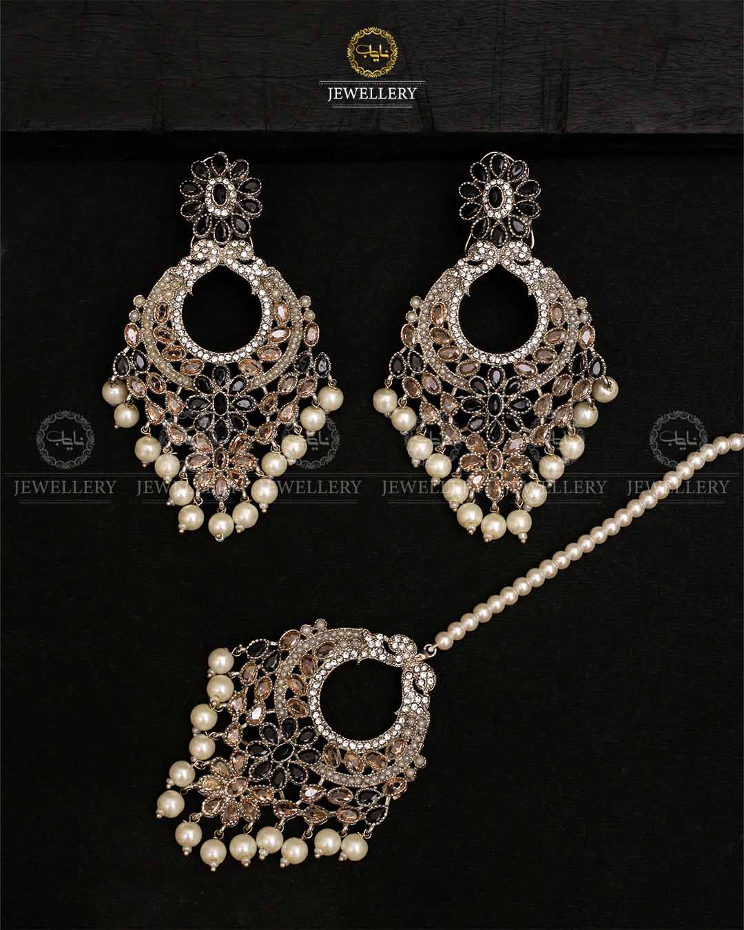 Shimla Zarcon Gems Earrings with Tika -2140