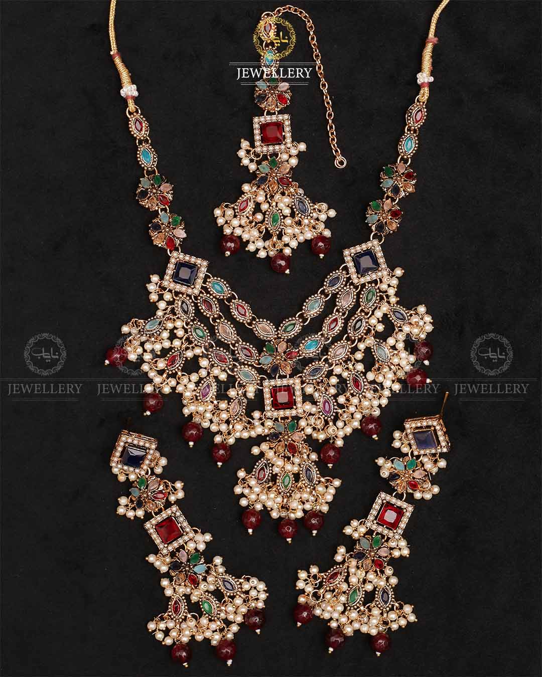 Mercury Kundan Necklace set-2329-Golden