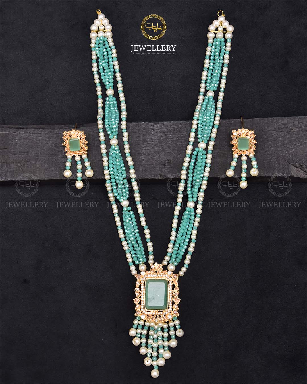 Turkish Elegant Mala set -2270-Golden