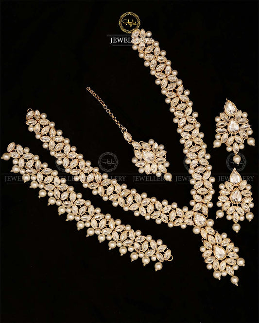 Fatima Pearl Bridal Double set-2767 Nayab Jewellery