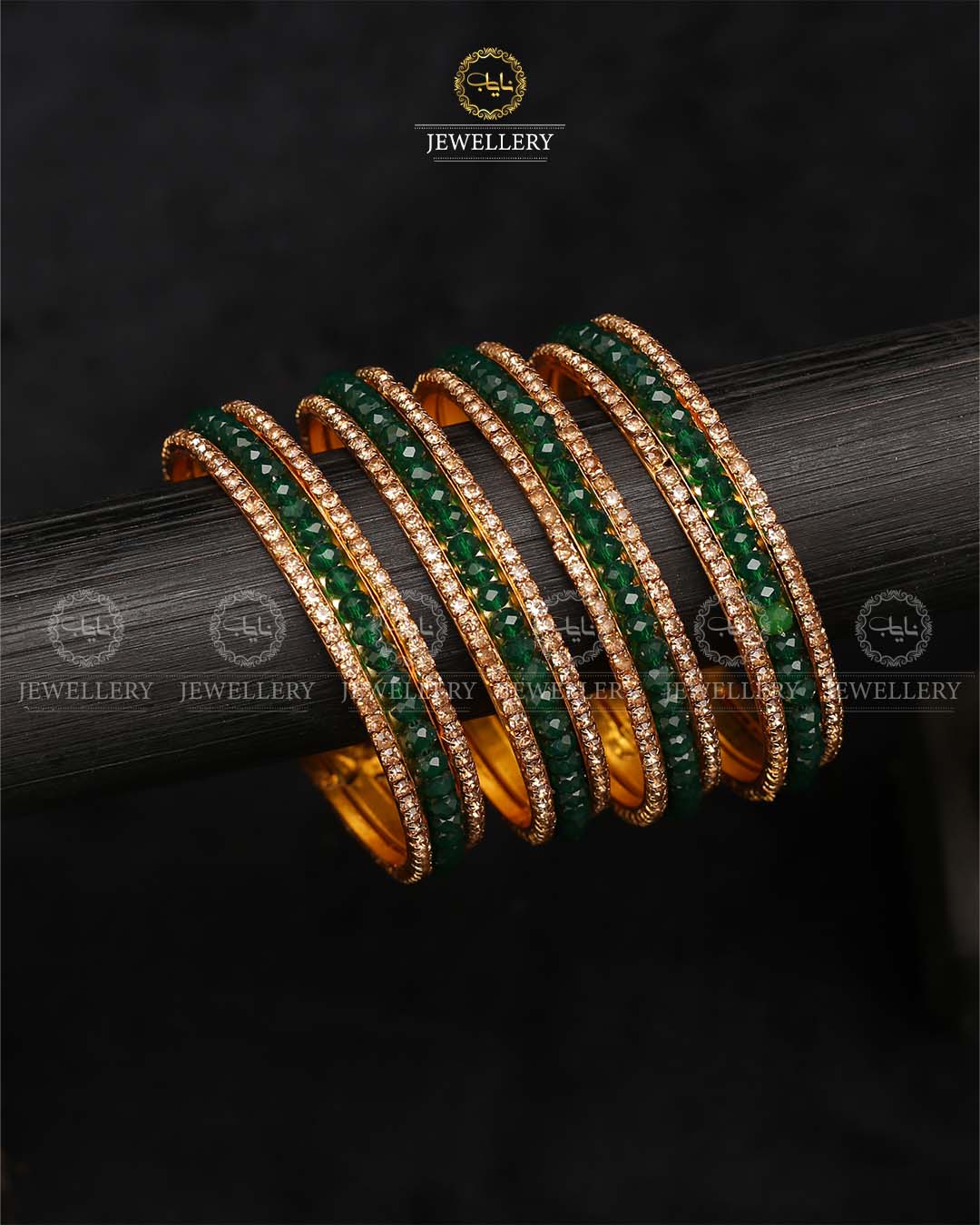 Hand made Bridal 4 pcs bangles set-2388