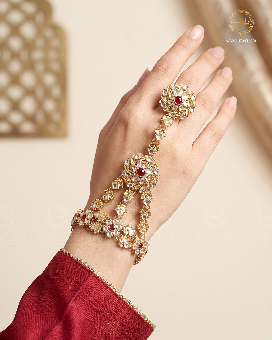 Rajwadi Style Kundan Angla A-602