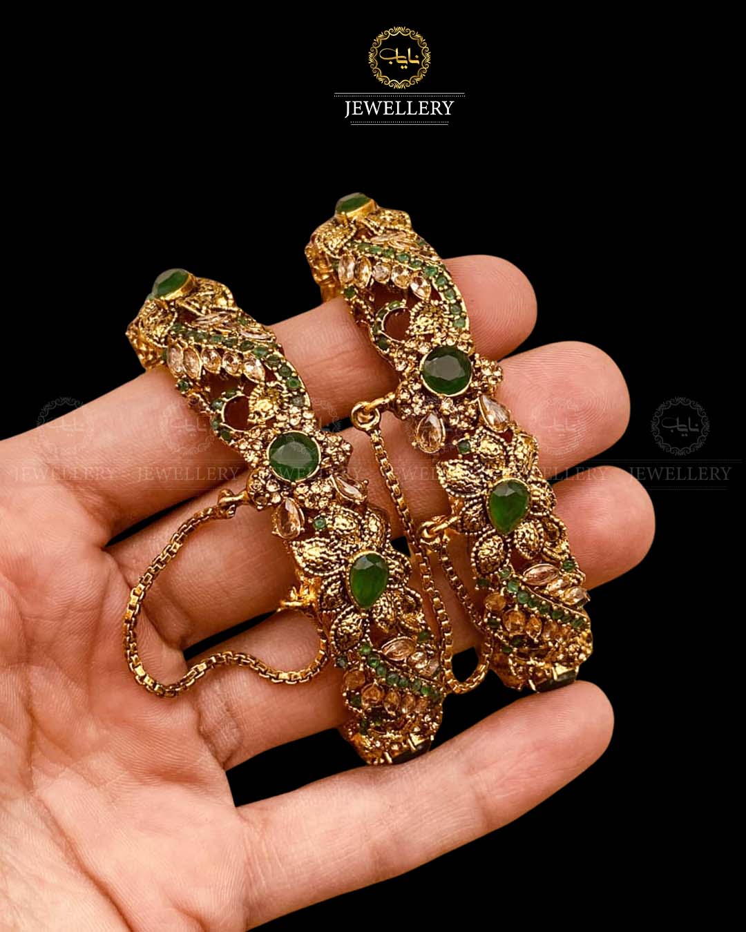 Designer Openable Bangles (pair) BL-5048