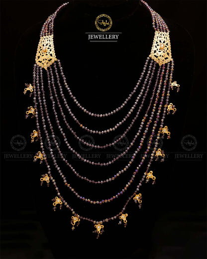 Hyedrabadi 7 lara Mala (without Earrings)-2832