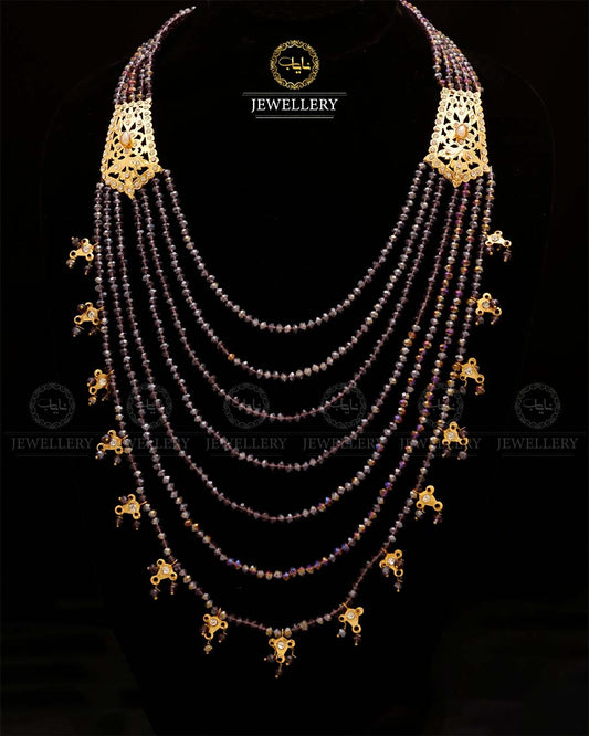 Hyedrabadi 7 lara Mala (without Earrings)-2832