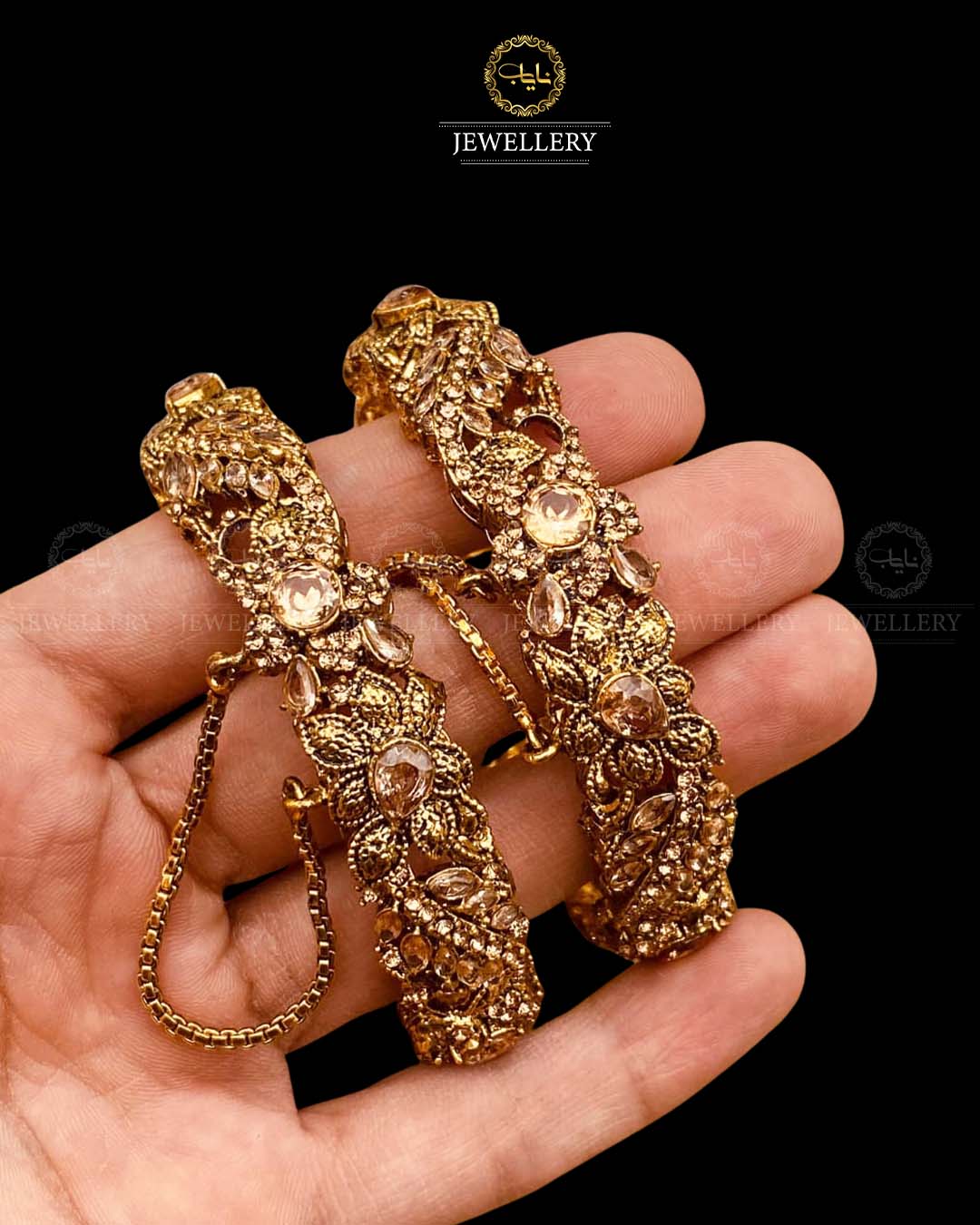 Designer Openable Bangles (pair) BL-5048