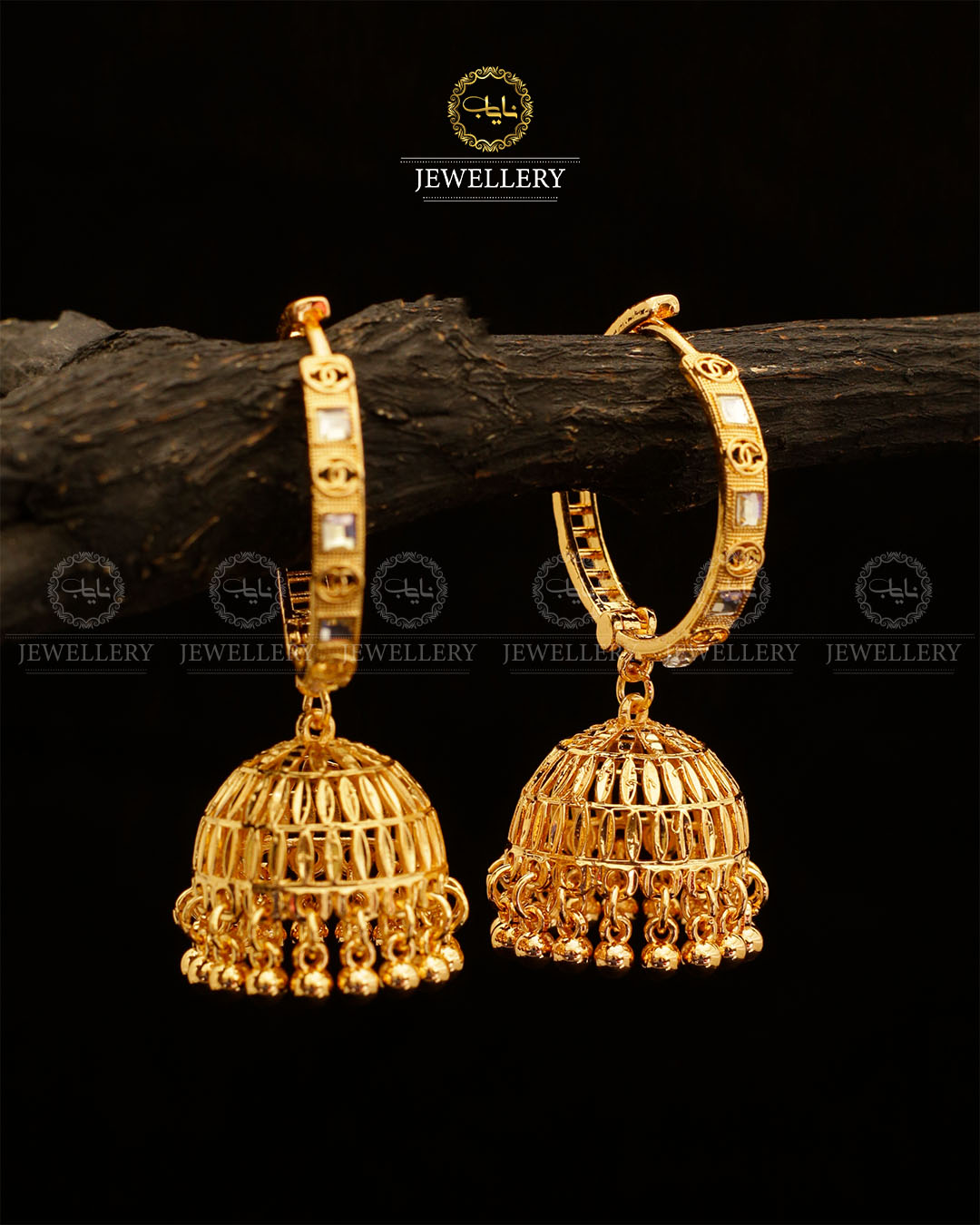 China Gold Jhumka E-302