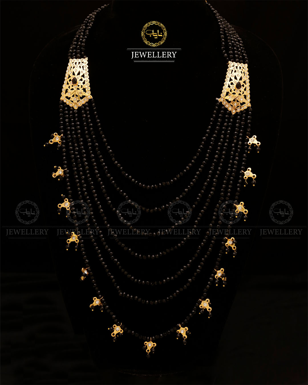 Hyedrabadi 7 lara Mala (without Earrings)-2832