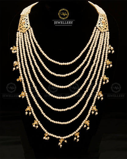 Hyedrabadi 7 lara Mala (without Earrings)-2832