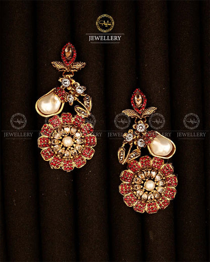 Turkish Flower Earrings-2943