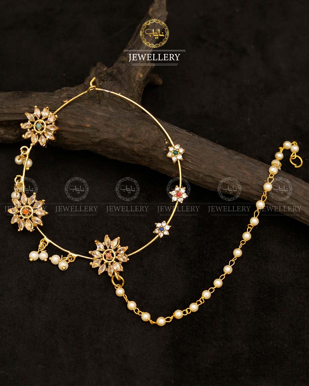 Bridal zarcon Nath (Nose ring)-2787