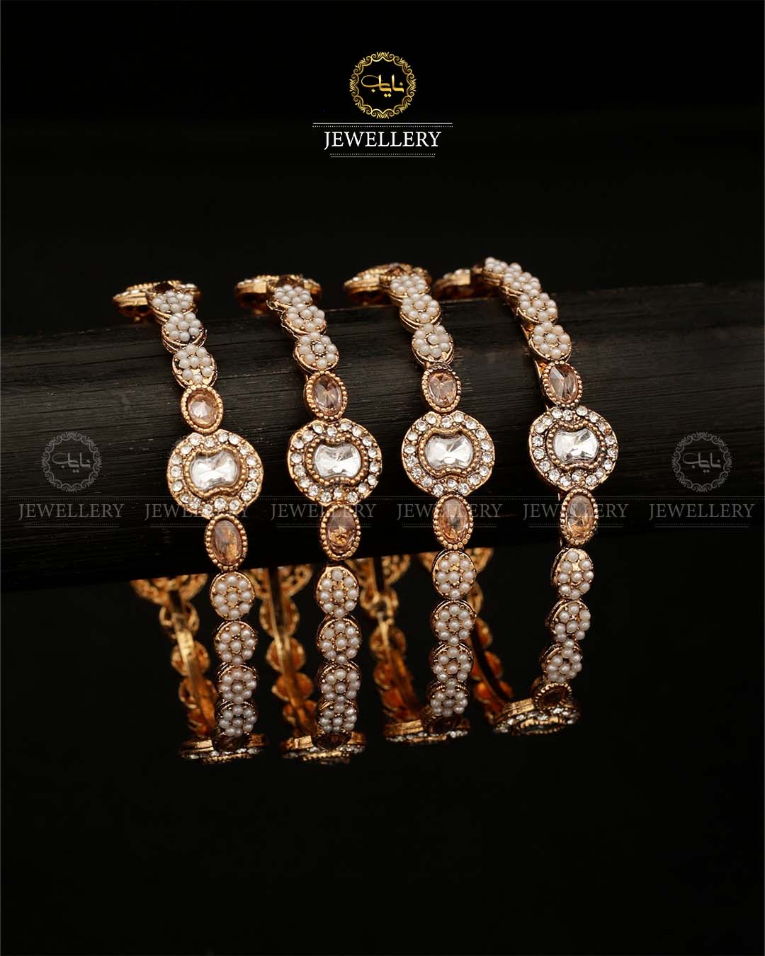 Apple Uncut 4 pcs Bangles BL-5024