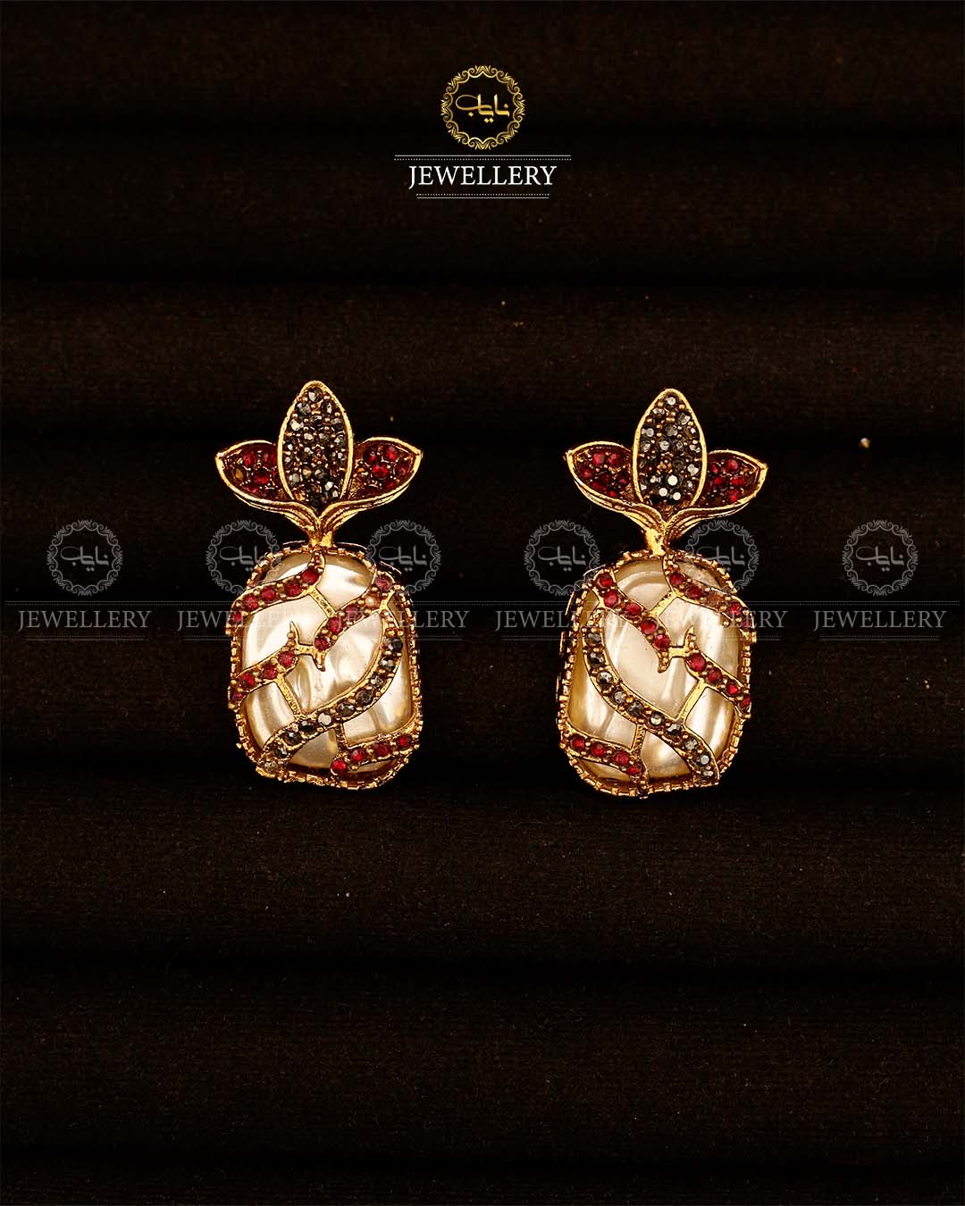 Turkish Mother Pearl Earrings -2937