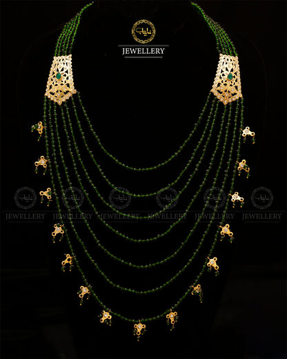 Hyedrabadi 7 lara Mala (without Earrings)-2832