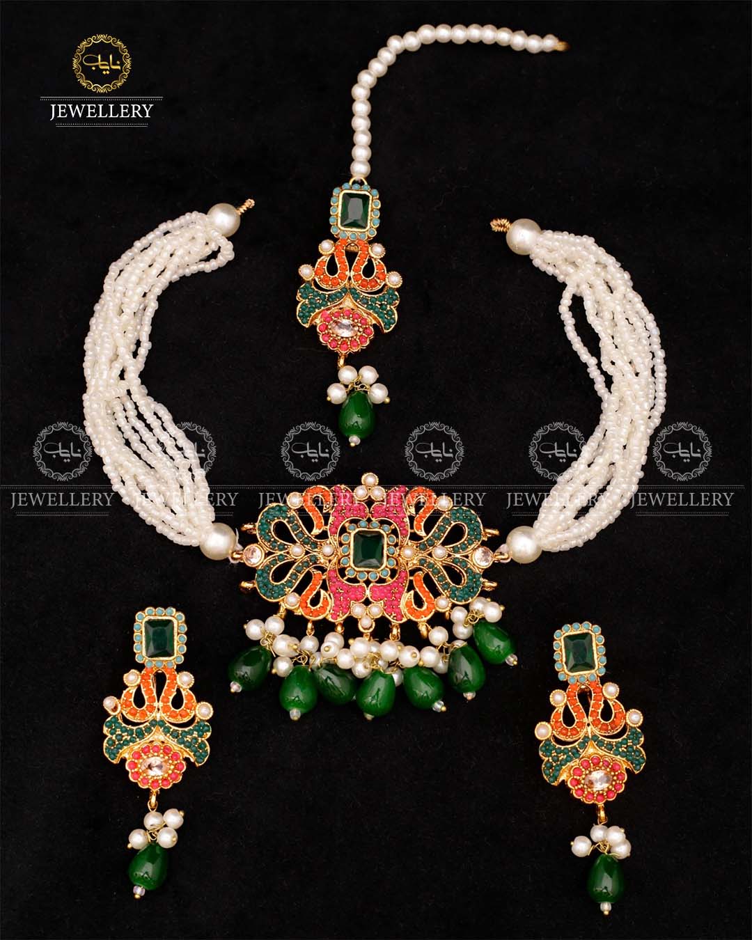Nratan chokar set-2609 Nayab Jewellery