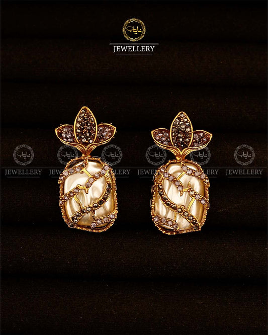 Turkish Mother Pearl Earrings -2937