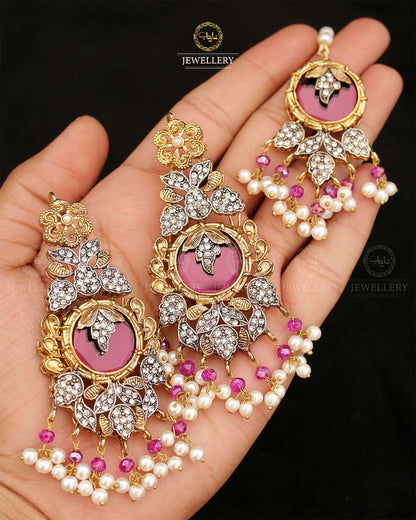 Turkish Designer Earrings Tika set-2870