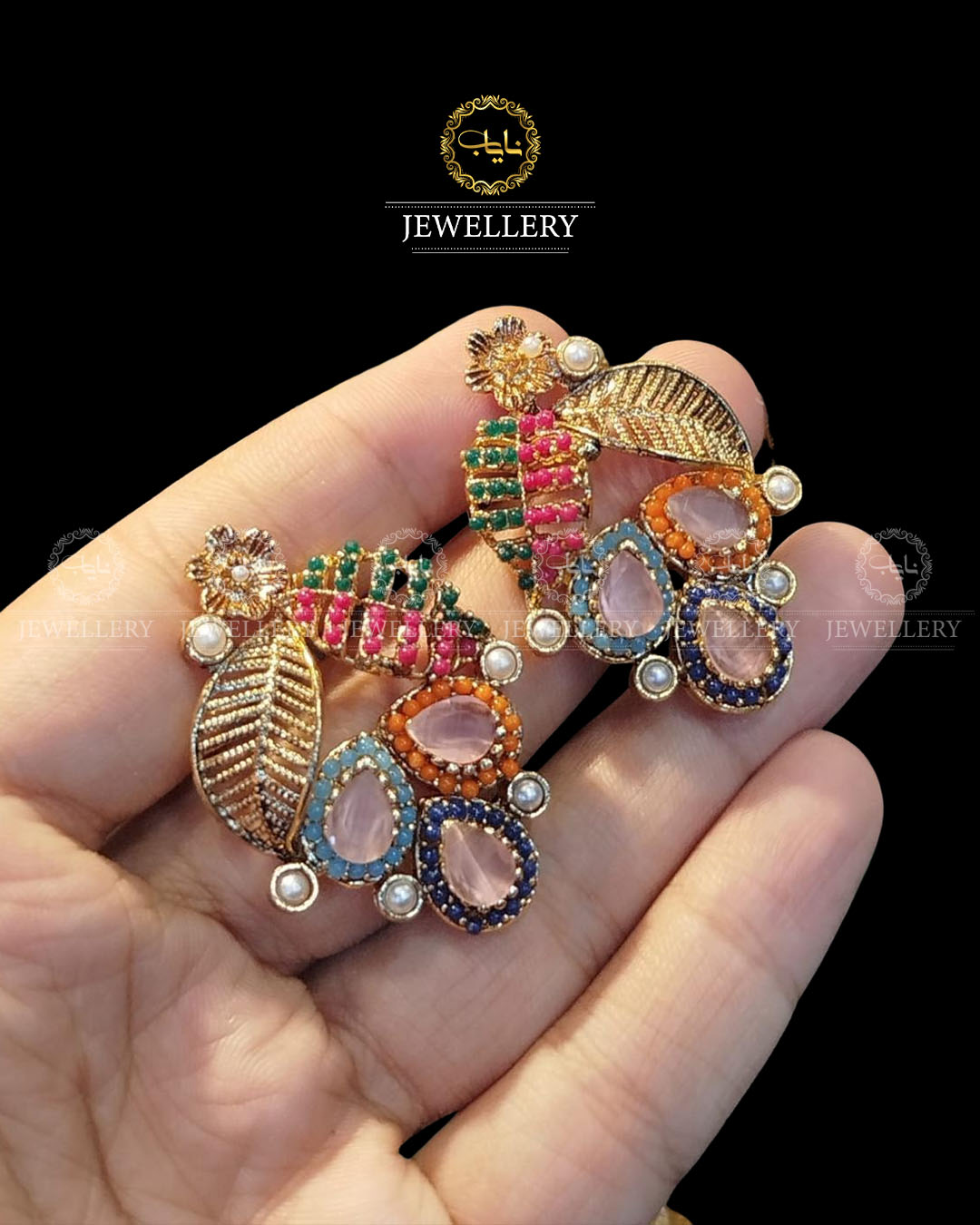 Noratan Leaf Studs-2599