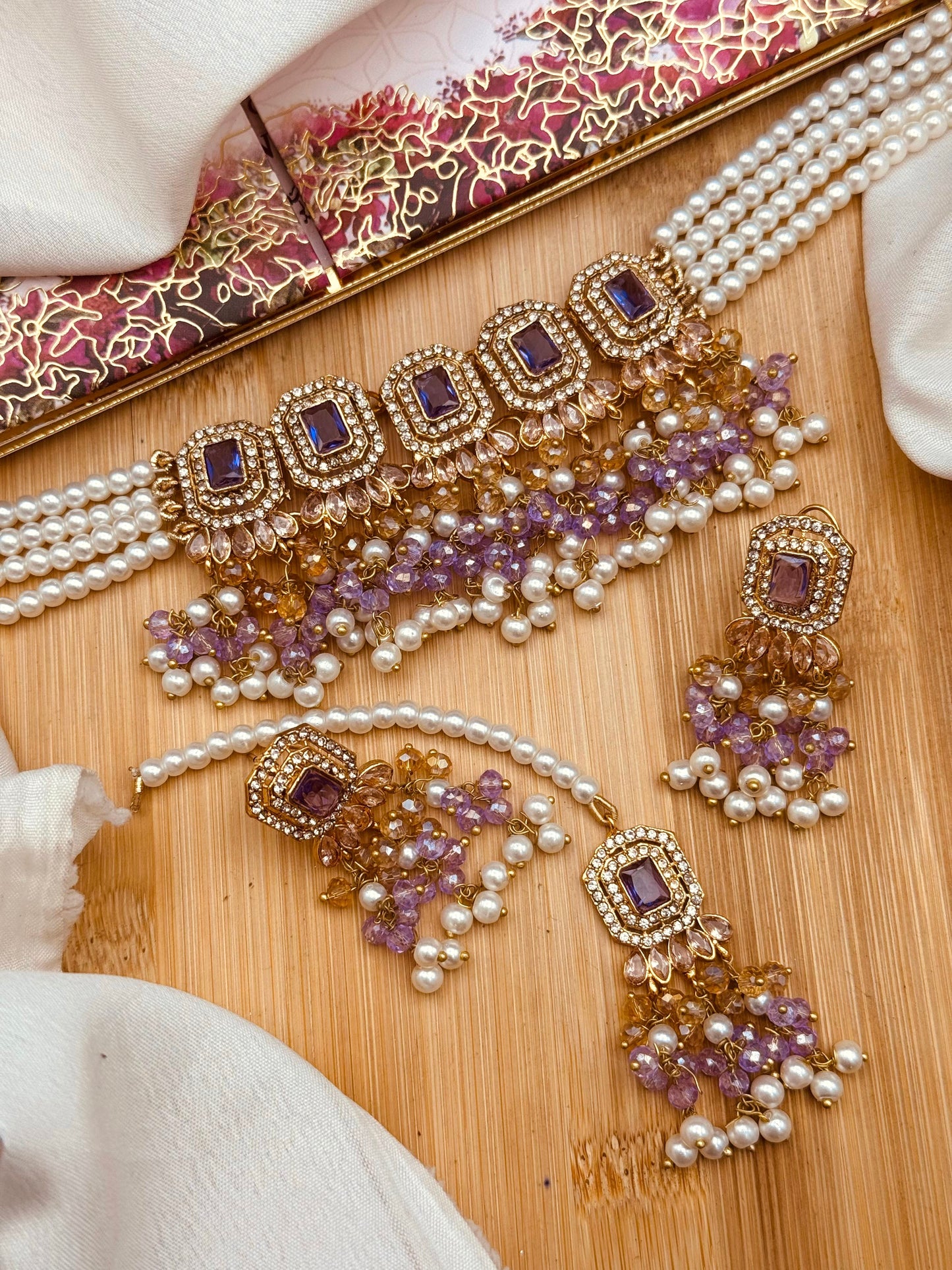 Zulekha Noratan Chokar set with Tika-2637