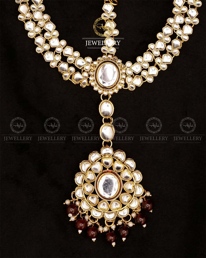 Indian Uncut Kundan 7 pcs Birdal Set-2720 Nayab Jewellery