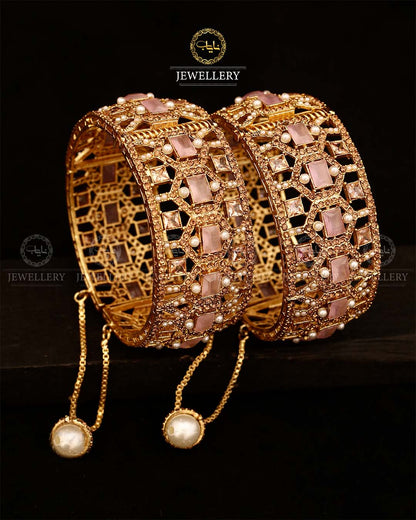 Naila Wide Openable Bangles (pair) BL-504