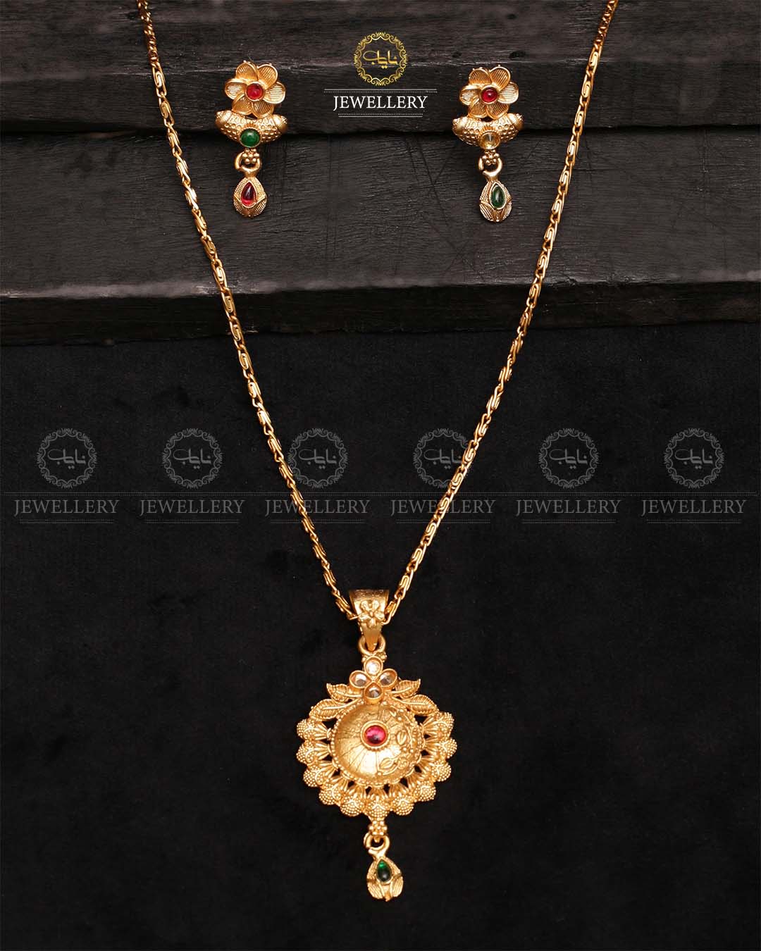 Indian Rajwadi Locket Pendant set-2430