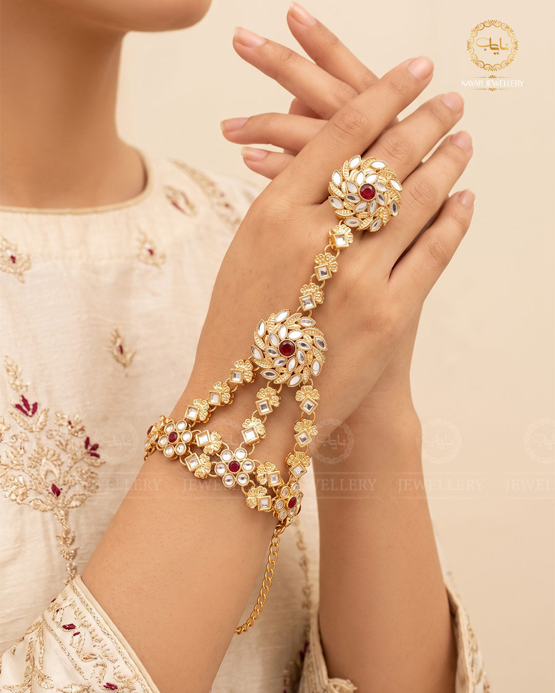 Rajwadi Style Kundan Angla A-602