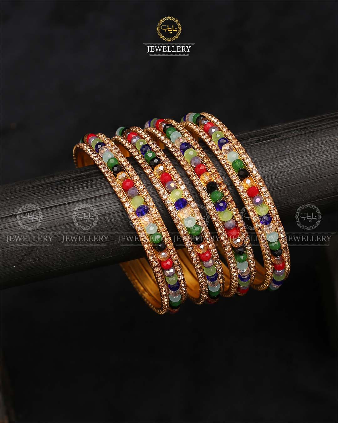 Hand made Bridal 4 pcs bangles set-2388