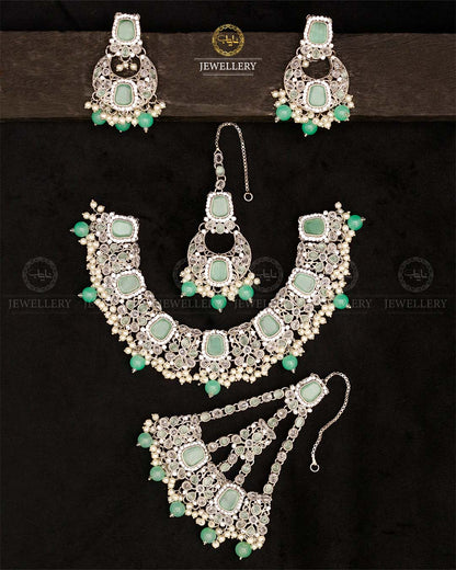 Egyptian Bridal set-2847-Silver