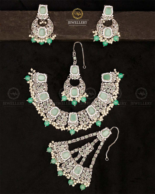 Egyptian Bridal set-2847-Silver