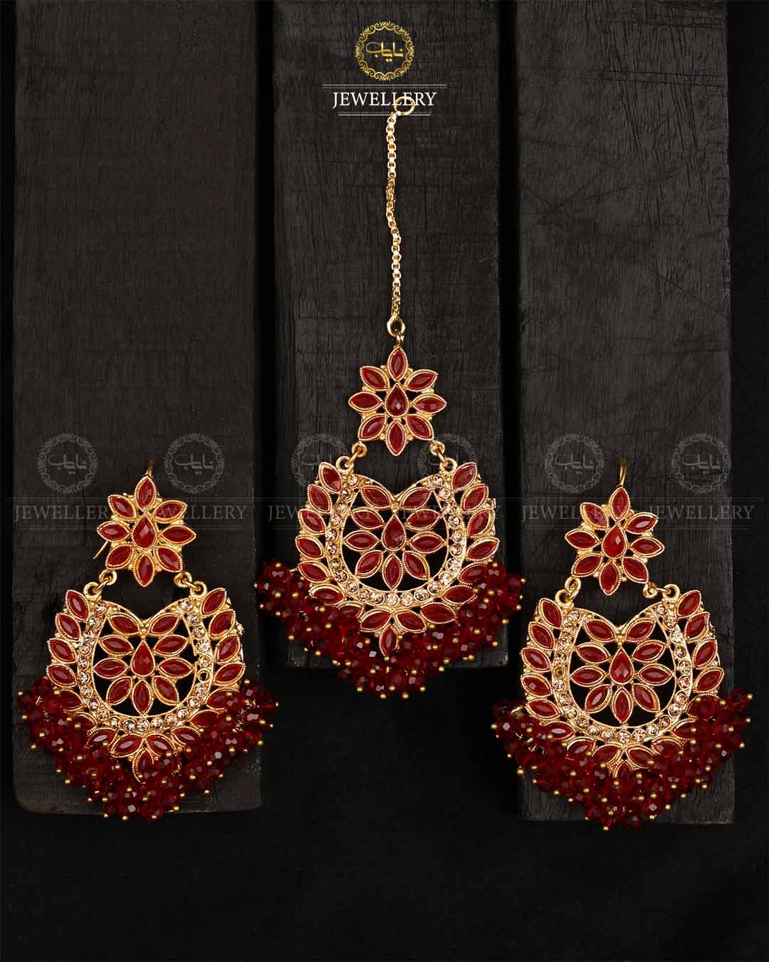 Gajra Earrings Tika -2165-Golden