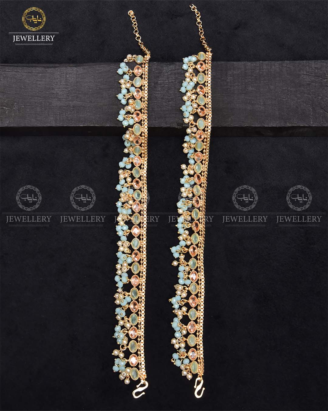 Manjoos Zarcon Anklet (Pazaib)-2290-Golden