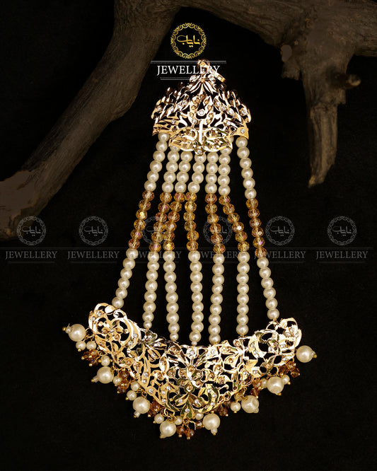 Gold plated Hyedrabadi Bridal jhumer-2796