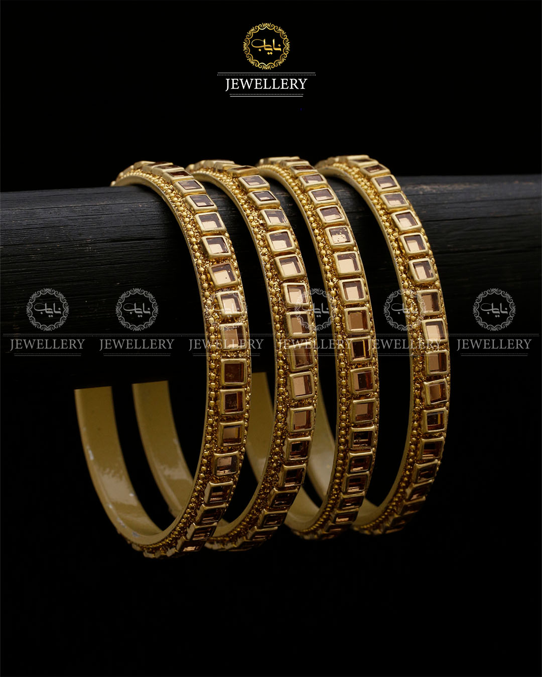 Tanzeela 4 pcs Kundan Bangles set-BL-5052