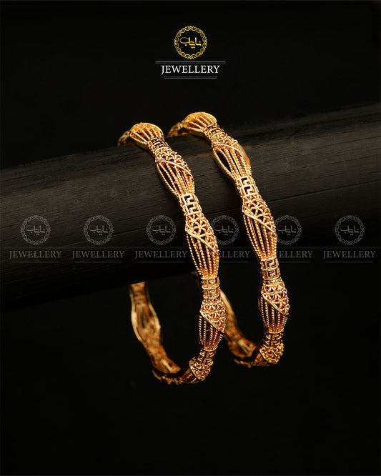China Gold Bangles (pair) BL-5034