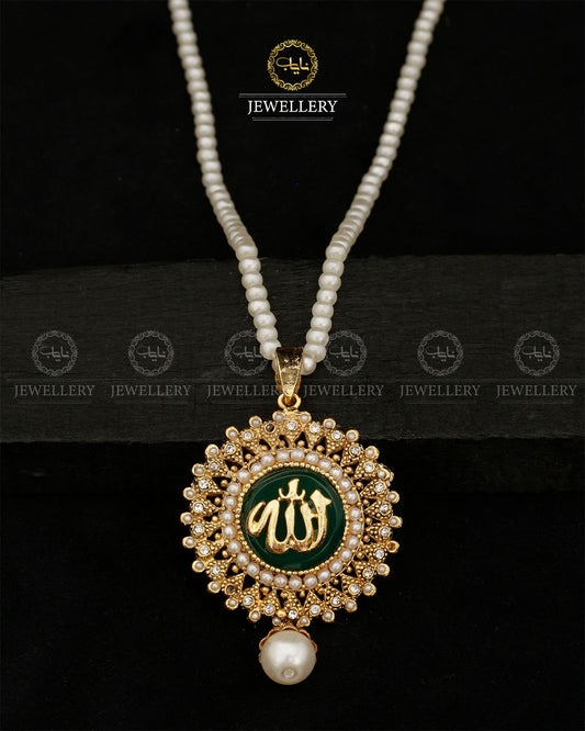 Egyptian Allah Locket with mala A-610