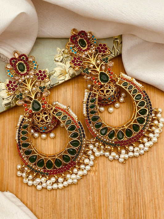 Noratan Jhumka (Big size) NJ-1452 Nayab Jewellery