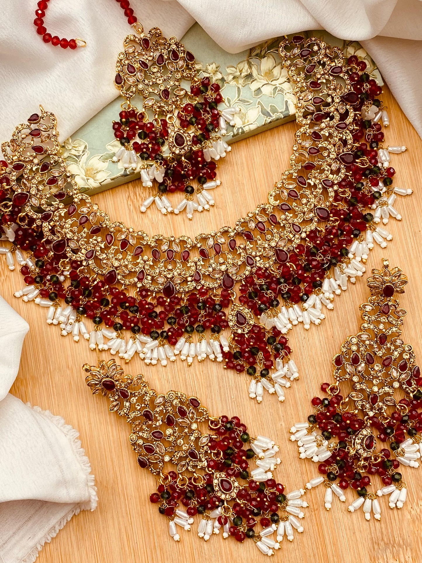 Premium Quality Noratan Bridal set NJ-1895