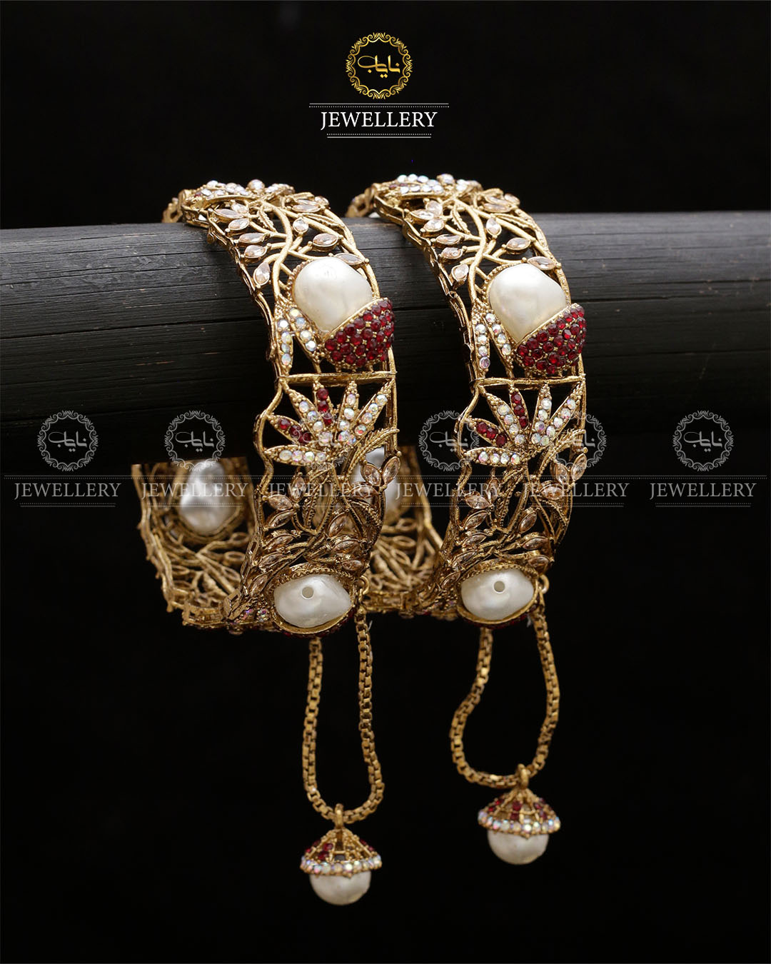 Turkish Mother Pearl openable Bangles BL-5056