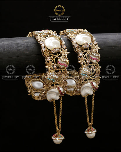 Turkish Mother Pearl openable Bangles BL-5054
