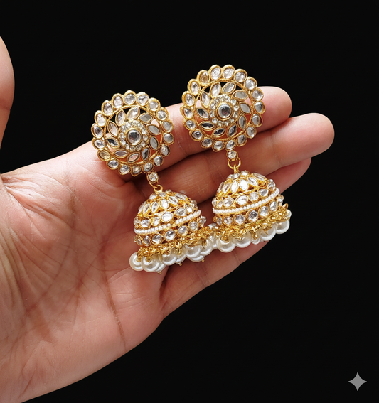 kundan jhumka E-3017