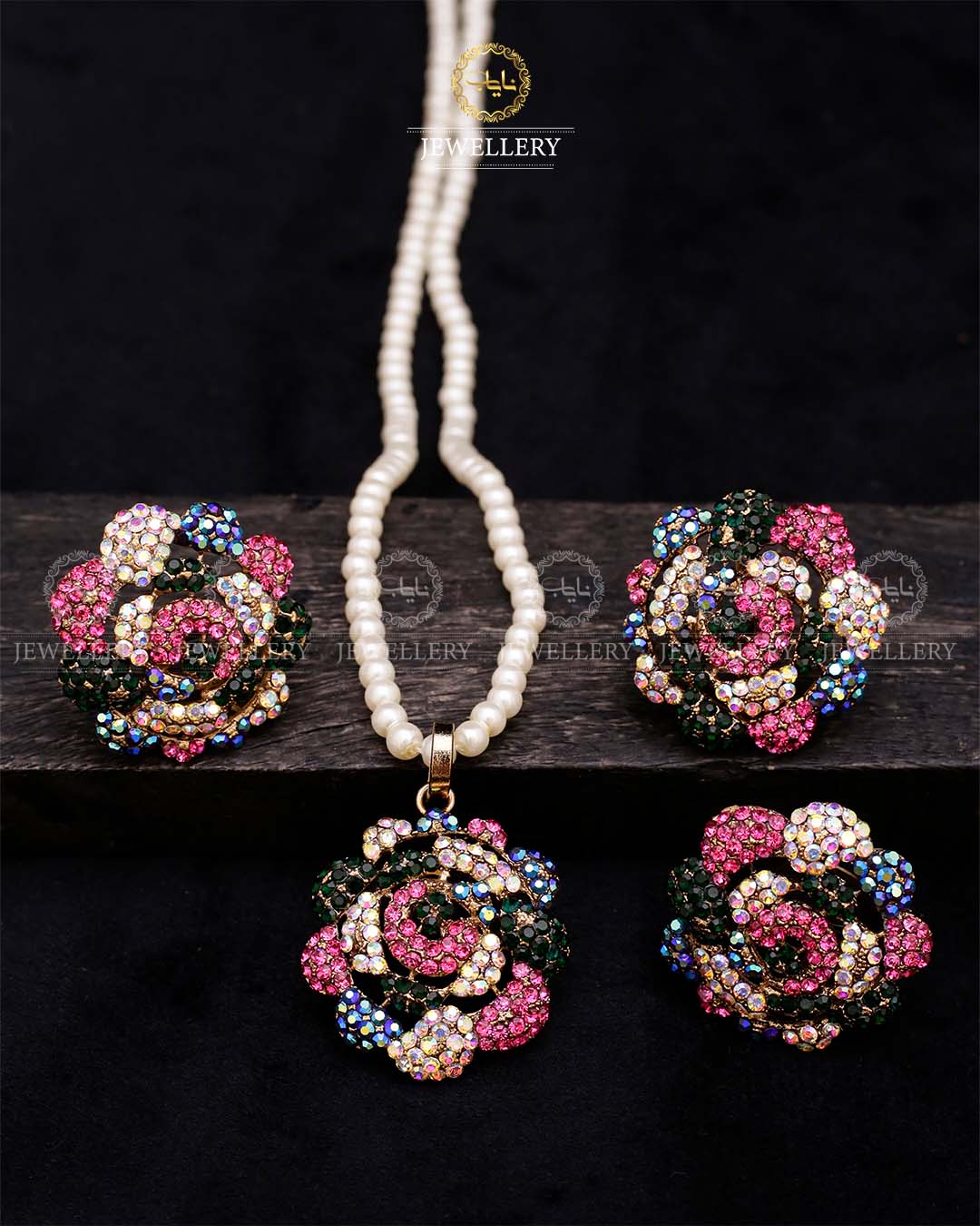 Turkish Combo Locket set-2635 Nayab Jewellery